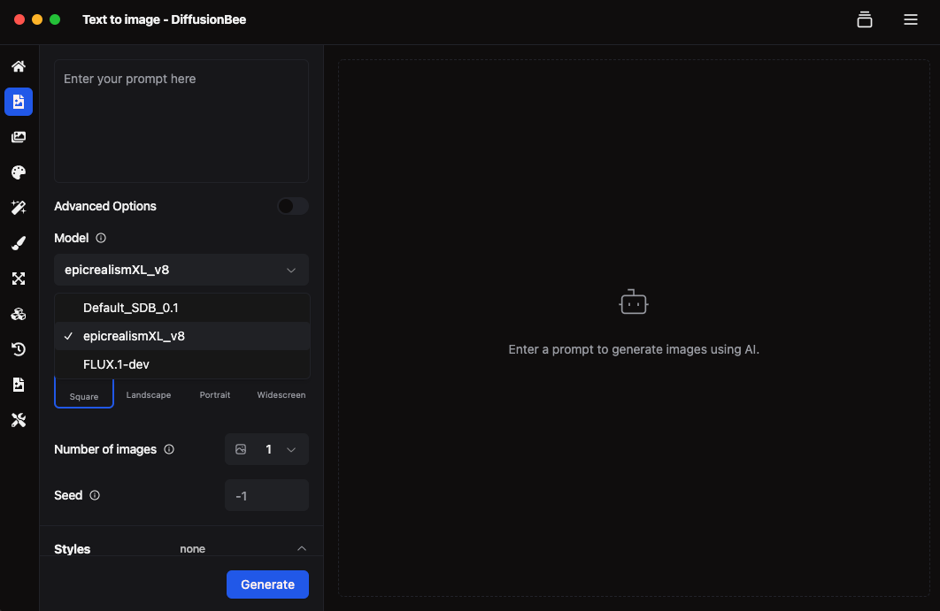 Immagine di Crea immagini con DiffusionBee